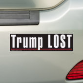 Autocollant De Voiture Sticker pare-chocs "Trump LOST" (En voiture)