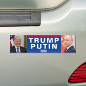 Autocollant De Voiture Sticker pare-chocs TRUMP/POUTINE 2024 (En voiture)