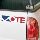 Autocollant De Voiture Sticker pare-chocs VOTE (Sur camion)