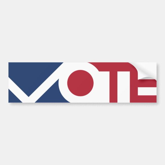 Autocollant De Voiture Sticker pare-chocs VOTE (Devant)