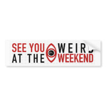 Sticker pare-chocs Weekend bizarre