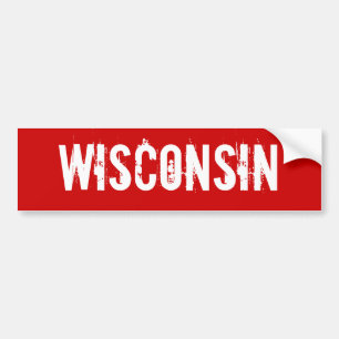 Autocollant De Voiture Sticker pare-chocs Wisconsin