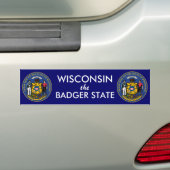 Autocollant De Voiture Sticker pare-chocs Wisconsin (En voiture)