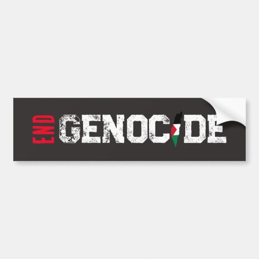 Autocollant De Voiture Sticker pour la fin du génocide (Devant)