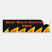 Autocollant De Voiture Sticker pour pare-chocs 2022 Heat Wave Survivor (Devant)
