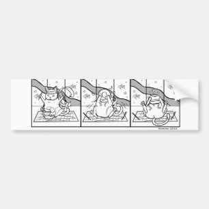 Autocollant De Voiture Sticker pour pare-chocs de nouilles de chat