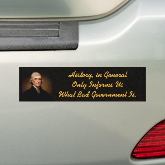 Autocollant De Voiture Sticker pour pare-chocs d'histoire Thomas Jefferso (En voiture)
