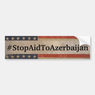 Autocollant De Voiture Sticker pour pare-chocs #StopAidToAzerbaijan