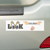 Autocollant De Voiture Sticker pour pare-chocs Stupide (En voiture)
