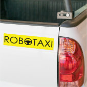 Autocollant De Voiture Sticker Robotaxi Bumper "Yellow Cab Edition" (Sur camion)
