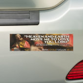 Autocollant De Voiture Sticker St Augustine "Heaven & Earth Move Me" (En voiture)