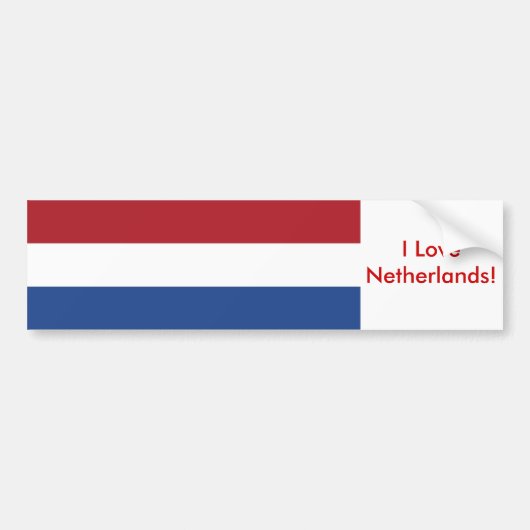 Autocollant De Voiture Sticker with Flag of Netherlands (Devant)