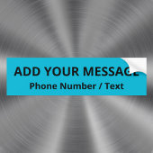 Autocollant De Voiture Sticleur pare-chocs Cyan Trend Color Vivid