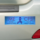 Autocollant De Voiture Sticleur pare-chocs ME/CFS Blue Awareness (En voiture)
