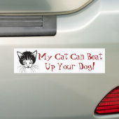 Autocollant De Voiture Sticule de pare-chocs de chats robuste (En voiture)