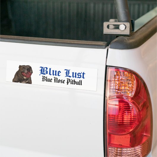 Autocollant De Voiture Sticule pare-chocs bleu brillant (Sur camion)