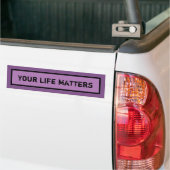 Autocollant De Voiture Sticule pare-chocs de prévention du suicide (Sur camion)