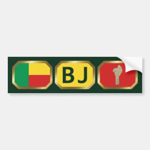 Autocollant De Voiture Sticule pare-chocs du code de la carte du drapeau