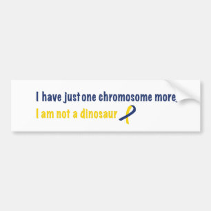 Autocollant De Voiture Sticule pare-chocs du syndrome de Down