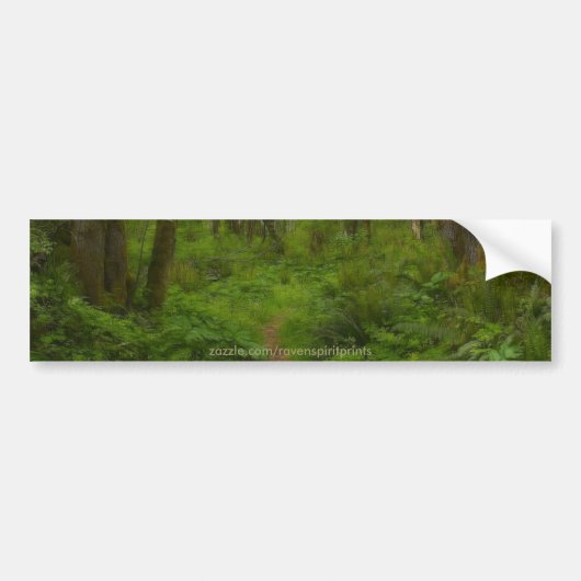 Autocollant De Voiture Sticule pare-chocs FOREST PATH (Devant)