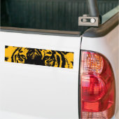 Autocollant De Voiture Sticule pare-chocs Jaune Noir Tigre Yellow (Sur camion)