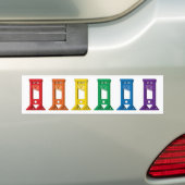 Autocollant De Voiture Sticule pare-chocs Kawaii Rainbow Guillotine Pride (En voiture)