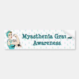 Autocollant De Voiture Sticule pare-chocs Myasthenia Gravis Awareness