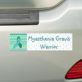 Autocollant De Voiture Sticule pare-chocs turquoise Myasthenia Gravis Awa (En voiture)