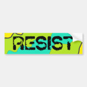 Autocollant De Voiture Sticule pare-chocs Turquoise, vert citron et jaune (Devant)