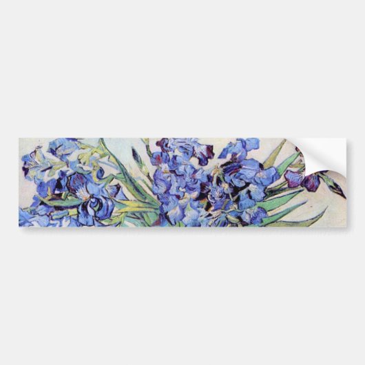 Autocollant De Voiture Still Life Vase with Irises by Vincent van Gogh (Devant)