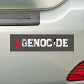 Autocollant De Voiture Stop Genocide Bumper Sticker (En voiture)
