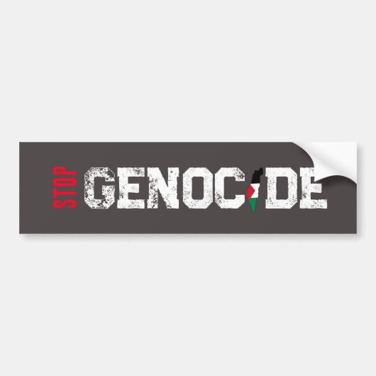Autocollant De Voiture Stop Genocide Bumper Sticker (Devant)