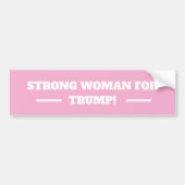 Autocollant De Voiture Strong woman for Trump! (Devant)