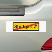 Autocollant De Voiture Stuttgart 21 (En voiture)