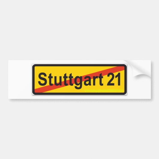 Autocollant De Voiture Stuttgart 21 (Devant)