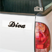 Autocollant De Voiture Style de base-ball de diva (Sur camion)