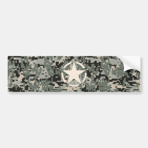 Autocollant De Voiture Stylo Star sur le Camouflage numérique