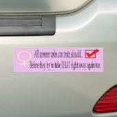 Autocollant De Voiture suffragette (En voiture)