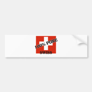 Autocollant De Voiture SUISSE de 100 pour cent