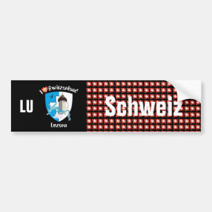 Autocollant De Voiture Suisse Svizzera Suisse Lucerne