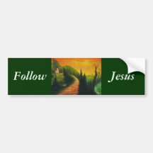 Suivez l'adhésif pour pare-chocs de Jésus
