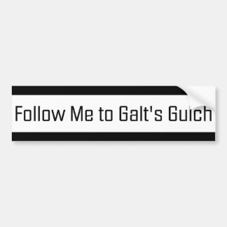 Autocollant De Voiture Suivez-moi à Gulch de Galt