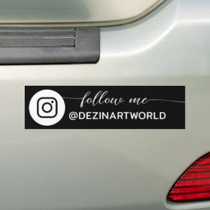 Autocollant De Voiture Suivez-moi sur la page de médias sociaux Instagram