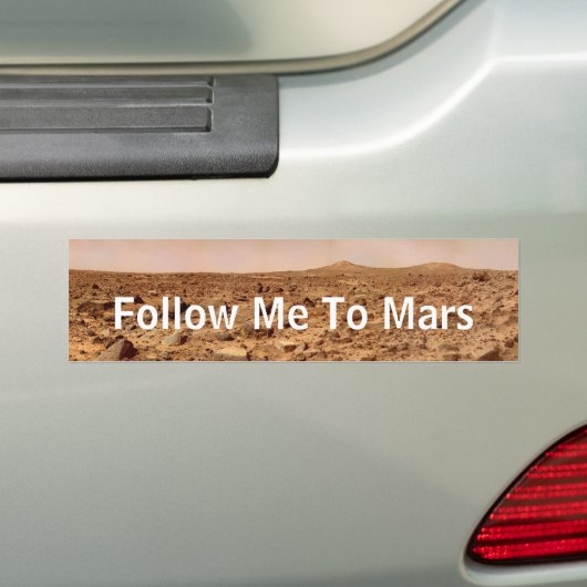 Autocollant De Voiture Suivez-Moi Vers Mars - Surface Mars (En voiture)