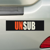 Autocollant De Voiture Sujet d'inconnu d'Unsub (En voiture)