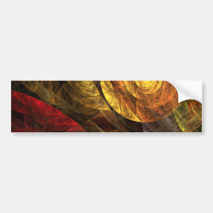 Autocollant De Voiture Sun Flower Floral Moderne Art Motif Abstrait