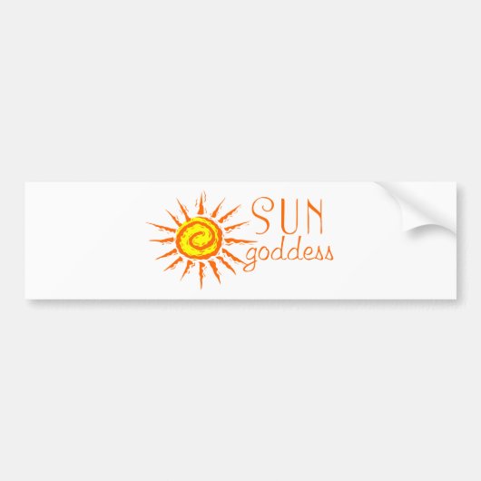 Autocollant De Voiture Sun Goddess (Devant)