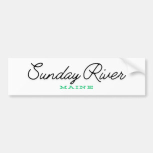 Autocollant De Voiture Sunday River Maine