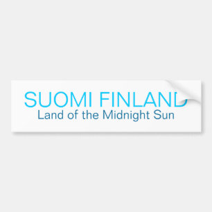 Autocollant De Voiture SUOMI FINLANDE, terre du Sti de pare-chocs de Sun