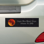 Autocollant De Voiture Super Blue Blood Moon 2018 (En voiture)